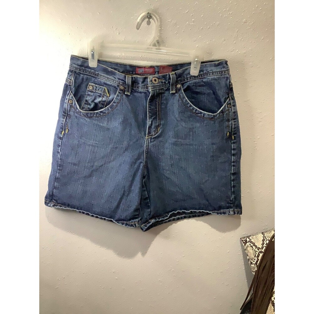 Faded Glory Jean Shorts Womens Size 12 Blue Denim party/travel/beach/preppy